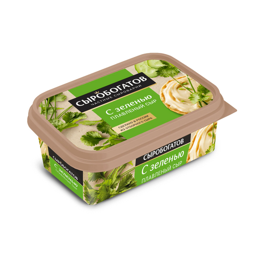 SIROBOGATOV Soft Cheese with Greens 50% 200g