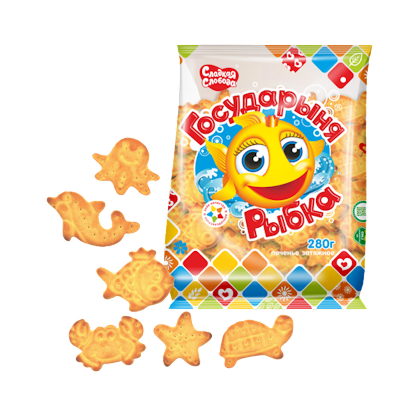 SLADKAYA SLOBODA Cookies Gosudarinya Ribka 280gr