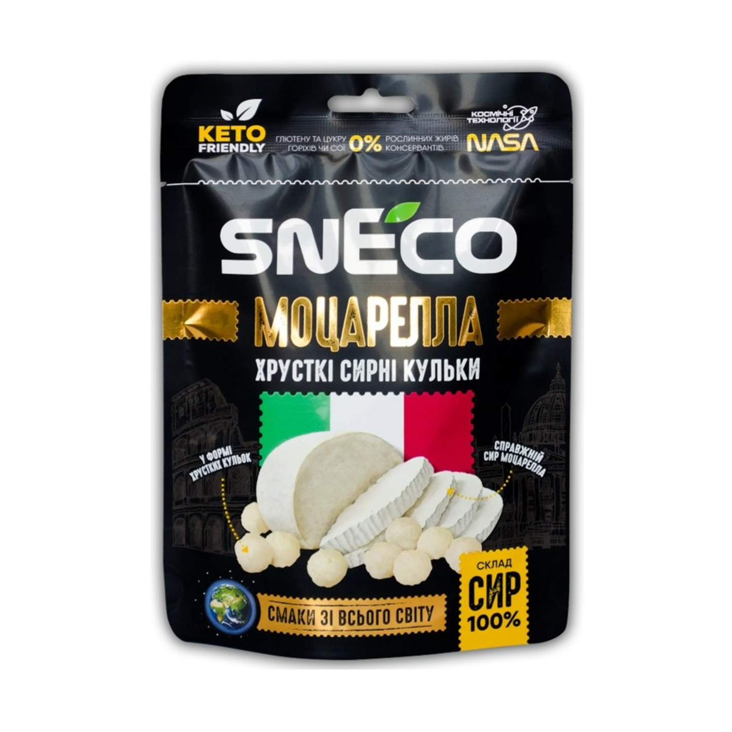 SNECO Mozzarella Cheese Snacks, 28g