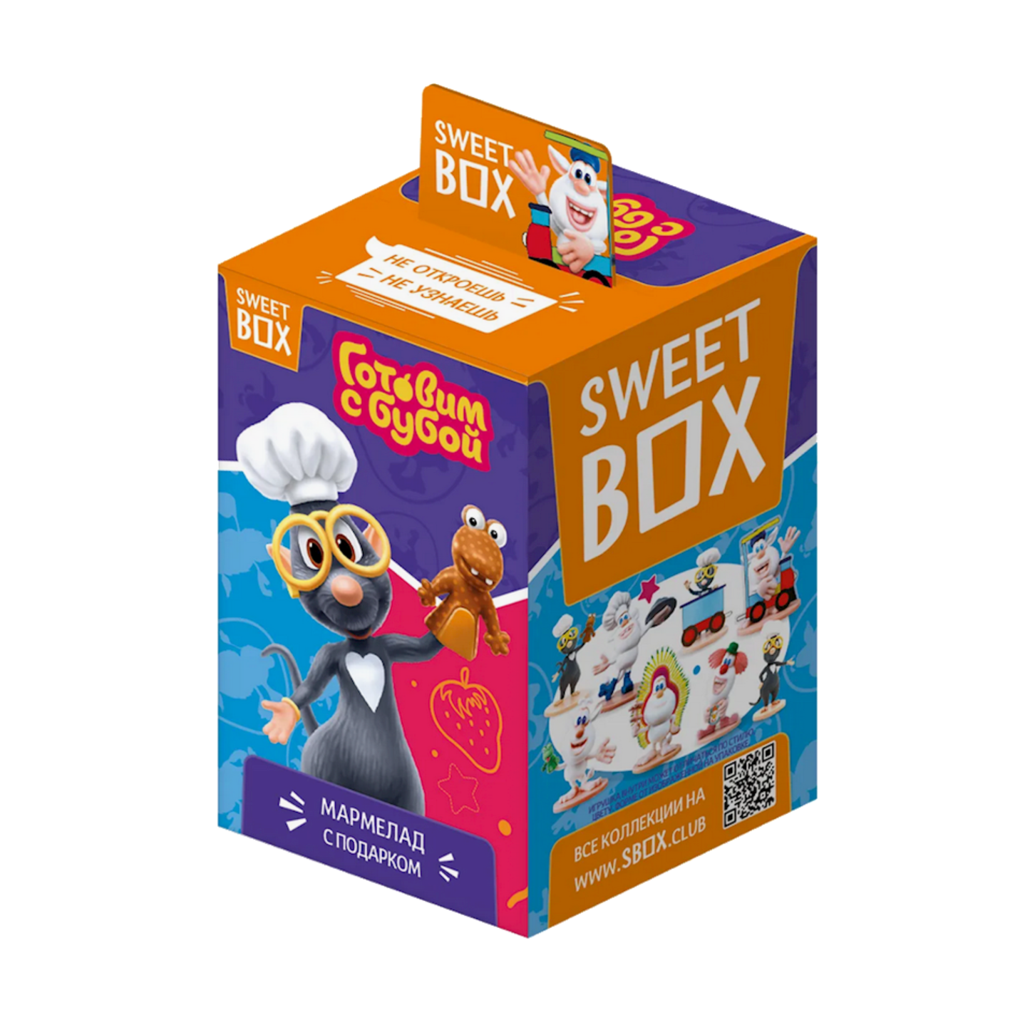 SWEET BOX Fruit Jelly Marmalade Booba with Toy, 10g
