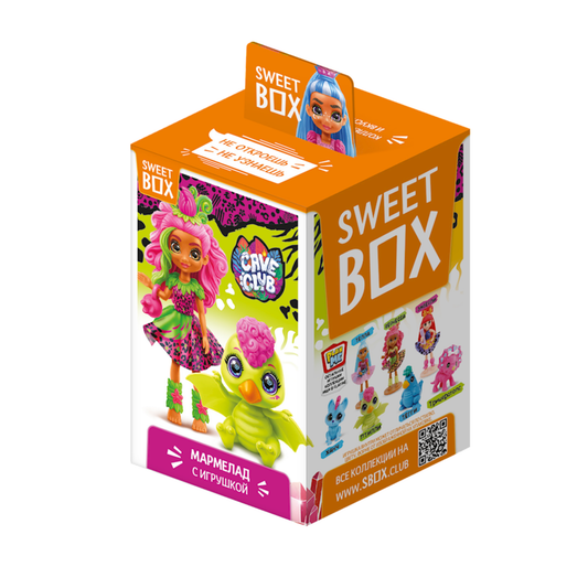 SWEET BOX Fruit Jelly Marmalade "Cave Club" with Toy, 10g