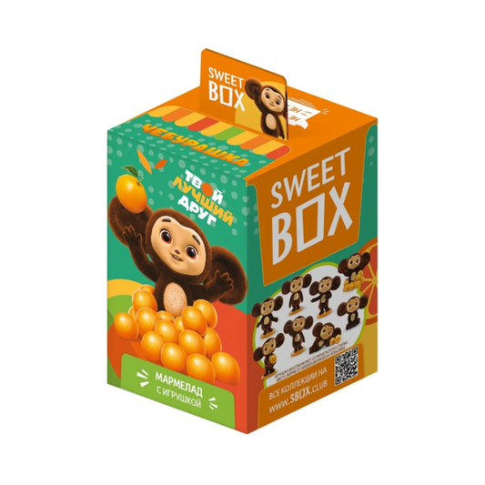 SWEET BOX Fruit Jelly Marmalade "Cheburashka" with Toy, 10g