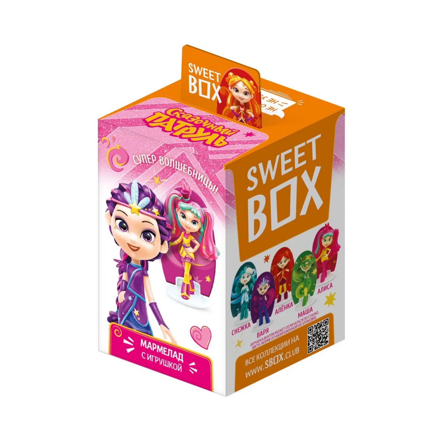 SWEET BOX Fruit Jelly Marmalade "Fairy Patrol-2" with Toy, 10g