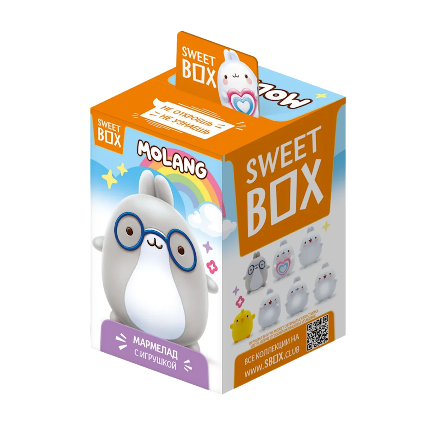 SWEET BOX Fruit Jelly Marmalade "Molang" with Toy, 10g