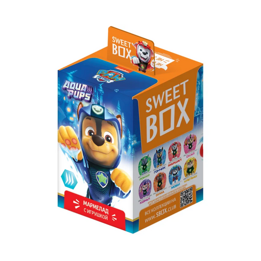 SWEET BOX Fruit Jelly Marmalade "Paw Patrol-4" with Toy, 10g