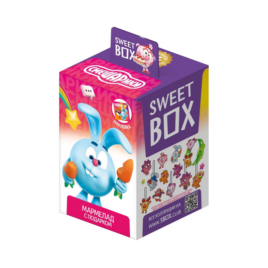 SWEET BOX Fruit Jelly Marmalade "Smeshariki" with Toy, 10g