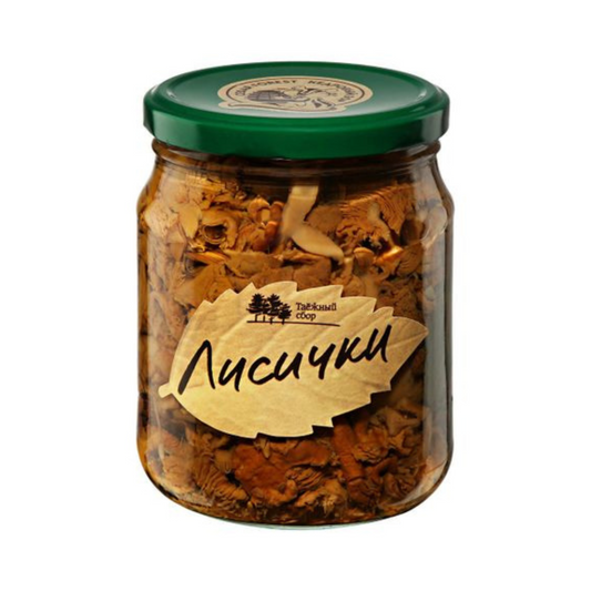 TAEZHNYI SBOR Marinated Chanterelles (Lisichki) Mushroom 500g