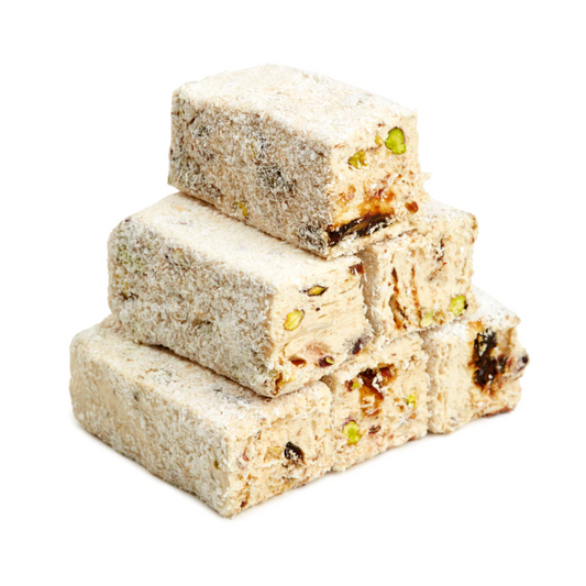 TDKF Creamy Turkish Delight with Pistachio, Date, and Coconut, by lb