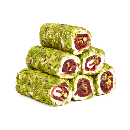 TDKF Pomegranate Turkish Delight with Pistachio, by lb