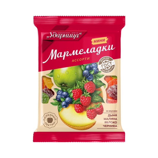 UDARNITSA Melon, Raspberry, Apple and Blueberry Marmalade, 275g