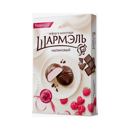 UDARNITSA Sharmel Raspberry Chocolate-glazed Zephyr, 250g