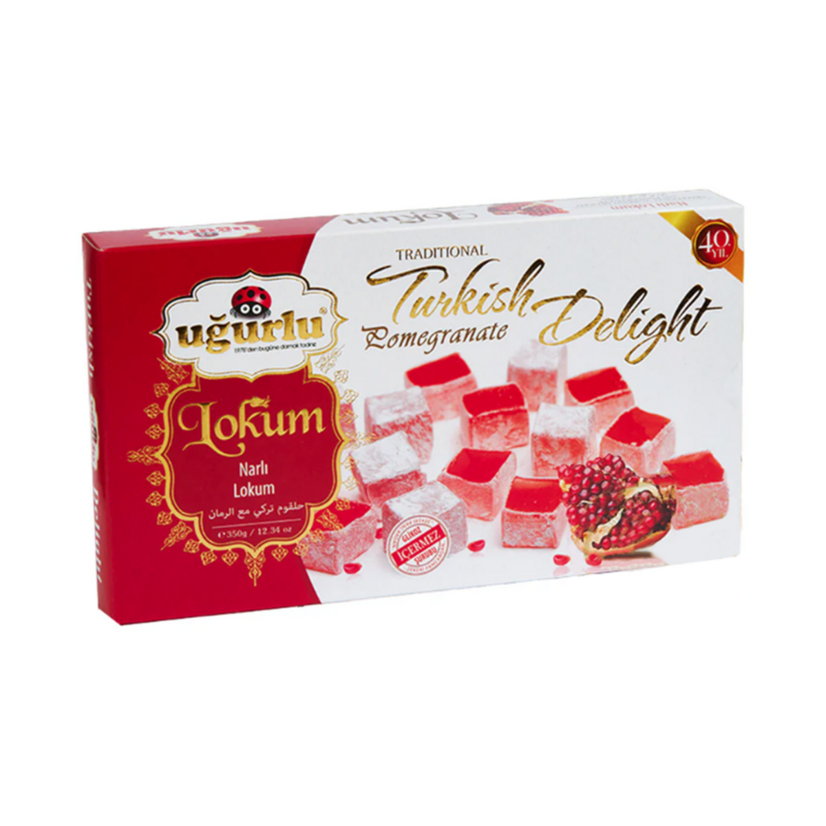 UGURLU Duble Pomegranate Lokum, 350g