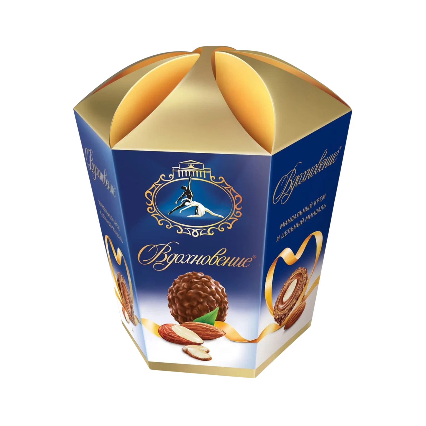 UNICONF Vdohnovenie Chocolate Candy with Almonds Box, 150g