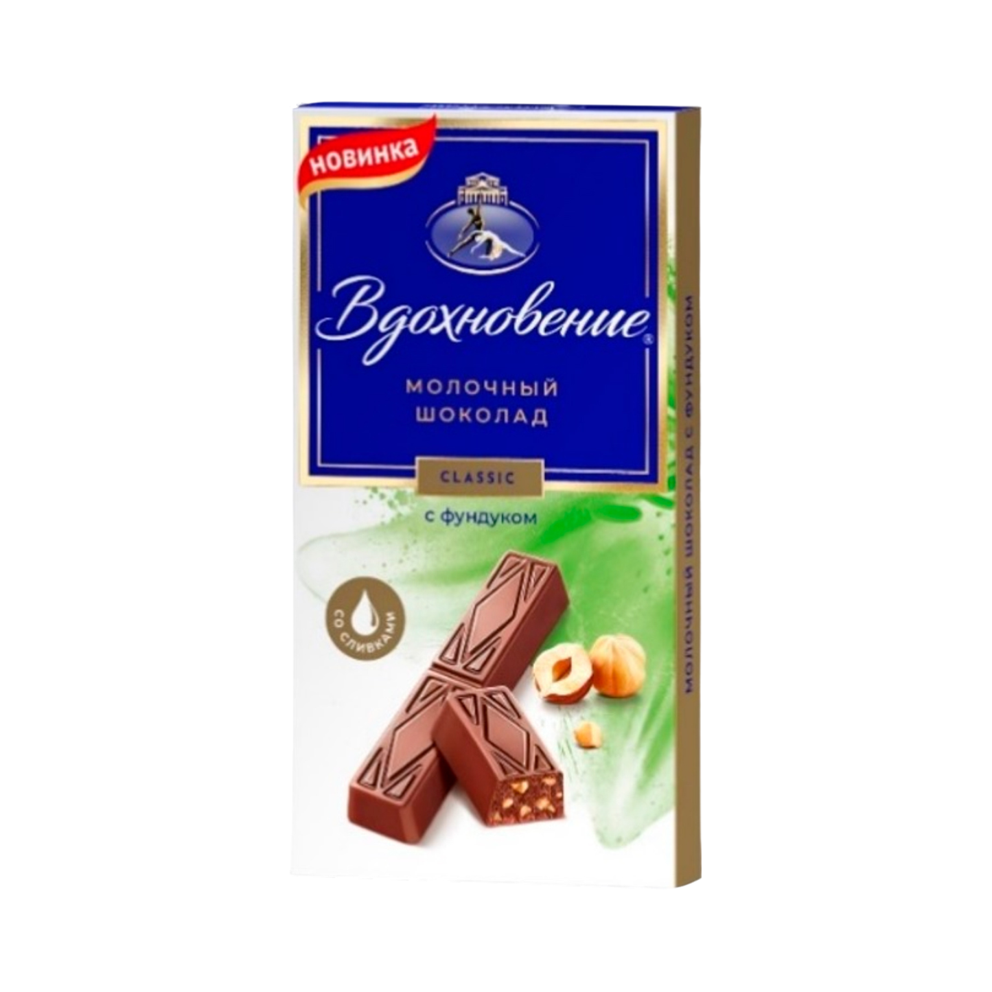 UNICONF Vdohnovenie Milk Chocolate with Hazelnut, 100g