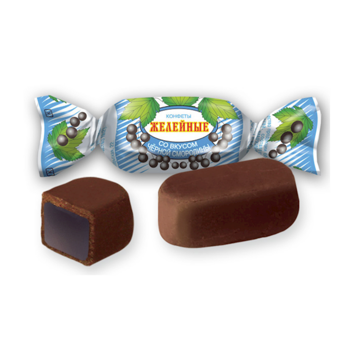 UNICONF Zheleinye Black Currant Candies, by lb