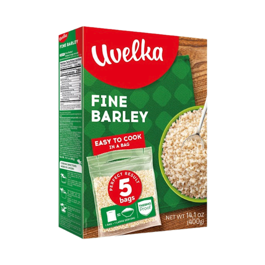 UVELKA Barley Groats (Yachnevaya) boil-in-bag, 5x80g