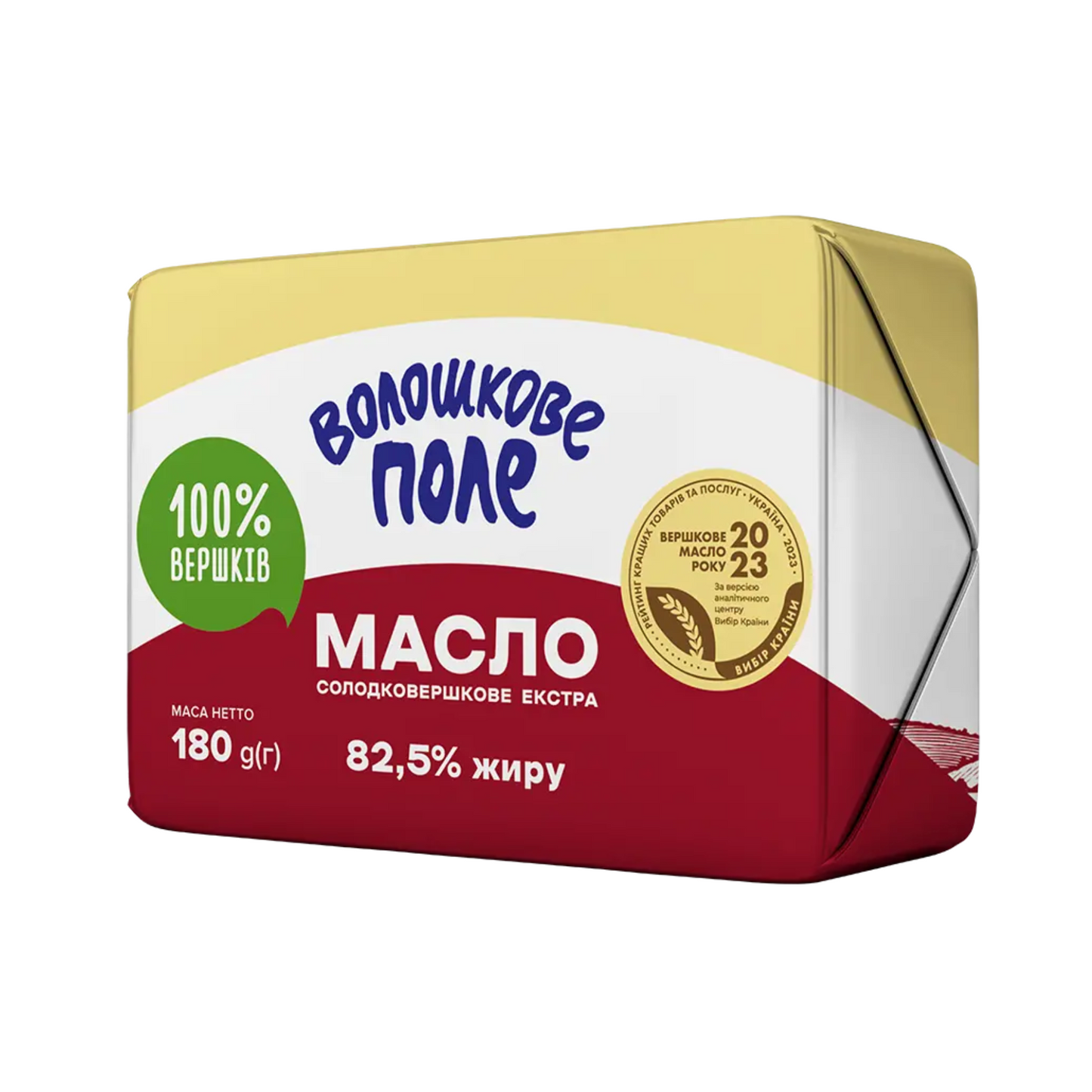 VOLOSHKOVE POLE Extra sweet cream butter 82,5% fat, 180g