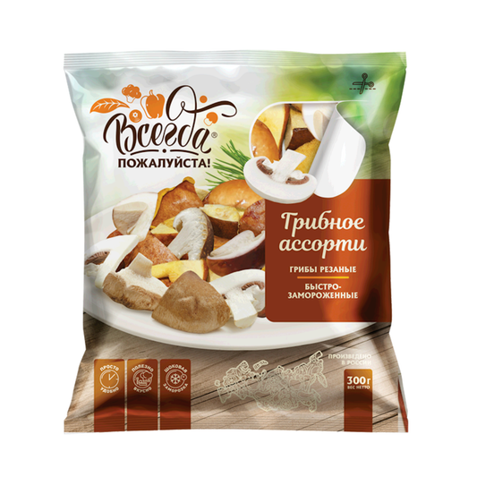 VSEGDA POZHALUSTA Mushrooms Mix, 300g