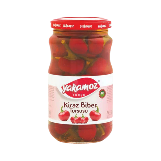 YAKAMOZ Pickled Red Cherry Peppers, 370g