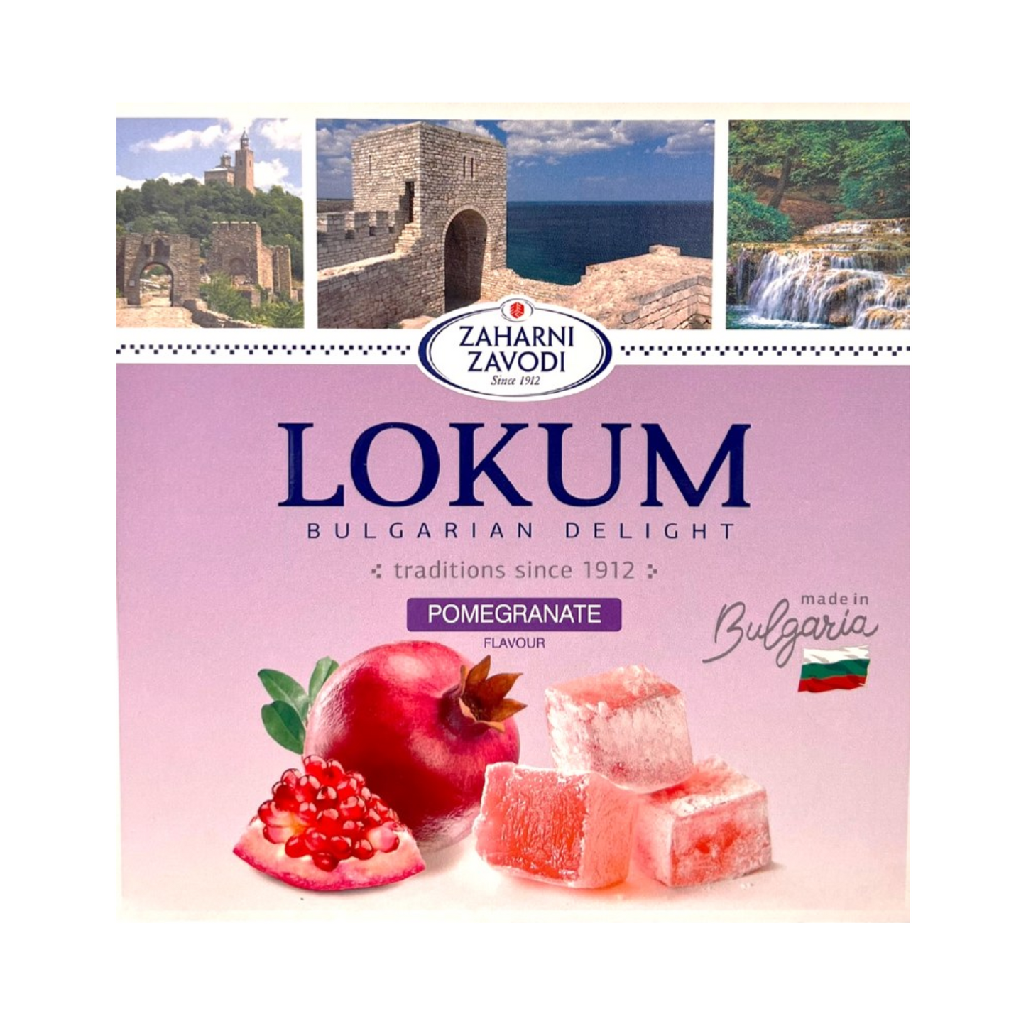 ZAHARNI ZAVODI Lokum Bulgarian Pomegranate, 170g