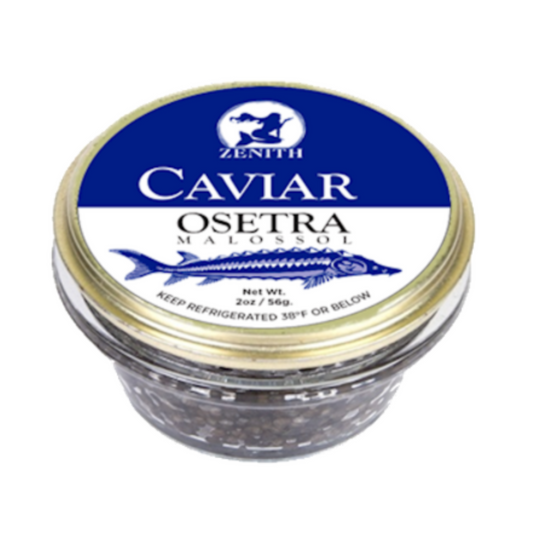 ZENITH Osetra Sturgeon Malossol Black Caviar 56g