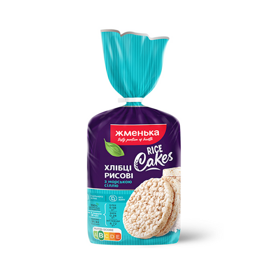 ZHMENKA Rice Cakes with Sea Salt, 100g