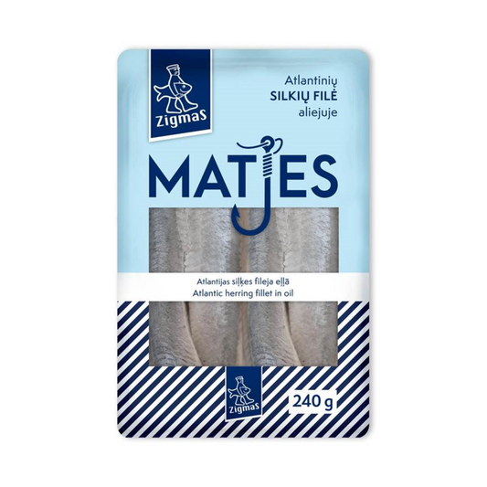 ZIGMAS Slightly Matjes Fillet in Oil, 240g