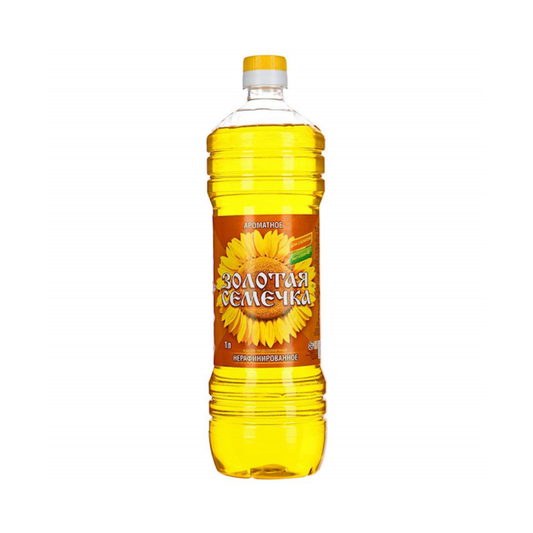ZOLOTAYA SEMECHKA Unrefined Sunflower Oil, 1000ml