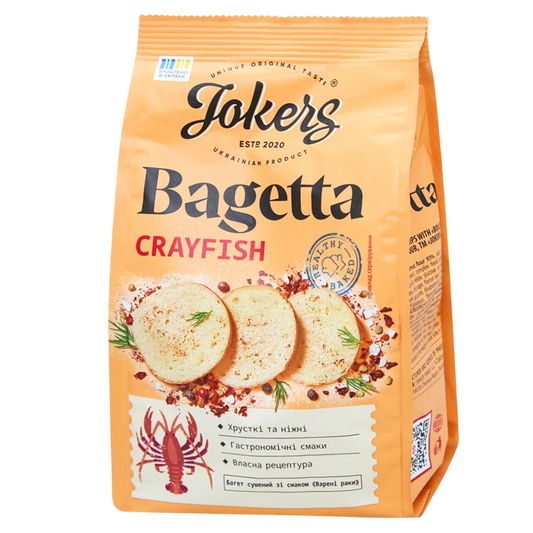 JOKERS Bagetta Bread Snacks with Crayfish Flavor, 75g
