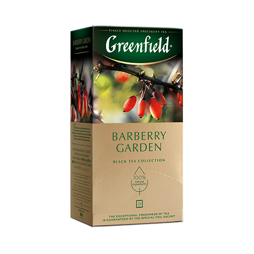 GREENFIELD Barberry Garden Black Tea, 25bags