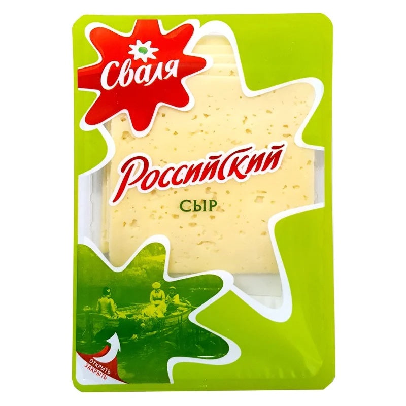 SVALYA Sliced Cheese "Rossiyskiy", 150g