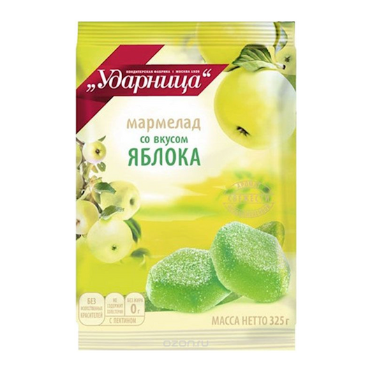 УДАРНИЦА Мармелад со вкусом яблока, 325г